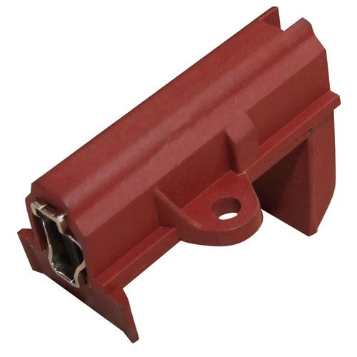 Carbon brush 5x12.5x29mm with housing (red/L94MF7) 371201203 BEKO W1-18131/BEK 4772081009734