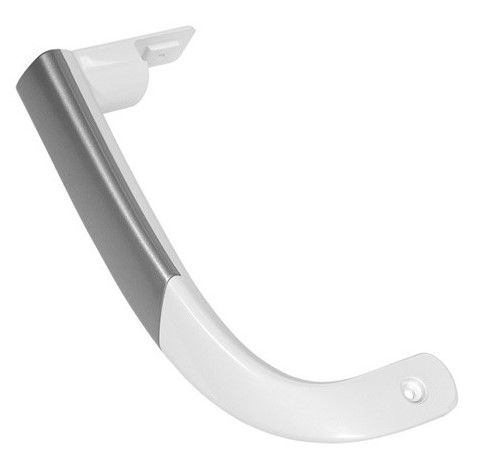 Door handle white/silver BEKO 4326391000 for fridge, upper W5-13110/BEK