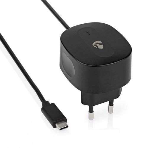 Wall Charger | 15 W | Quick charge feature | 1x 3.0 A | Number of outputs: 1 | USB-C™ (Fixed) Cable | 1.50 m | Single Voltage Output | Black WCHAC300ABK 5412810267521