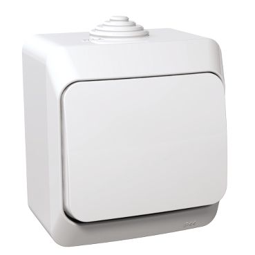 Two way switch IP44 white Cedar Plus WDE000560 3303432400187