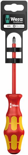 165 i PZ SB VDE Insulated screwdriver for Pozidriv screws PZ1x80mm 100015 Wera WER/100015 4013288181510