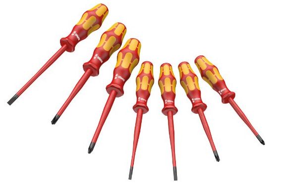 Screwdriver Set for Electricians 1000V VDE Kraftform Plus 160 iSS/7 WER/135961 4013288178640