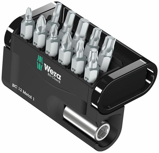 Bit-Check 12 Metal 1 SB, 12 pieces 136393 Wera WER/136393 4013288214003