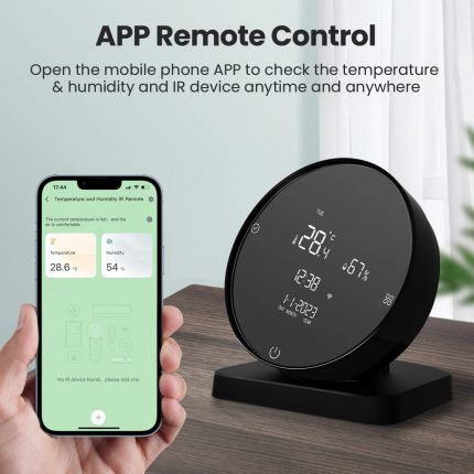 Smart temperature and humidity station with IR remote control for AC, Wi-Fi TUYA WHS20S 6976037361954