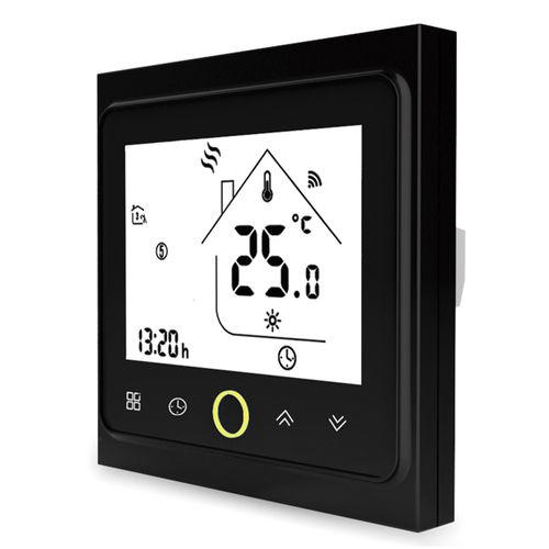 Smart thermostat for water/gas boiler, black, Wi-Fi, TUYA / Smart Life WHT-002-GC-BK-MS