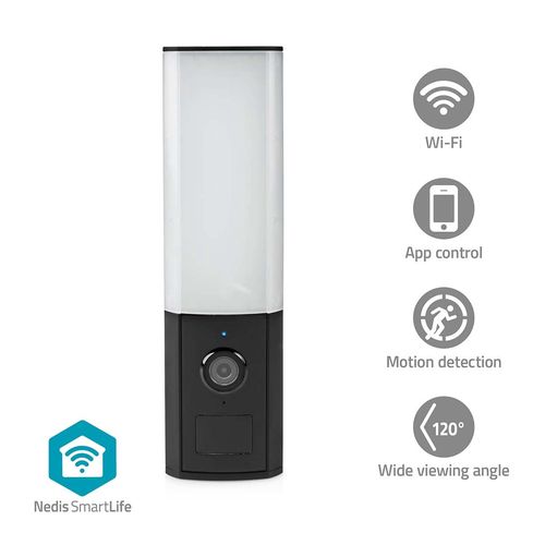 SmartLife Outdoor Camera | Wi-Fi | Ambient light | Full HD 1080p | IP65 | Cloud Storage (optional) / microSD (not included) / Onvif | 100 - 240 V AC | With motion sensor | Night vision | Black WIFICOL10CBK 5412810414079