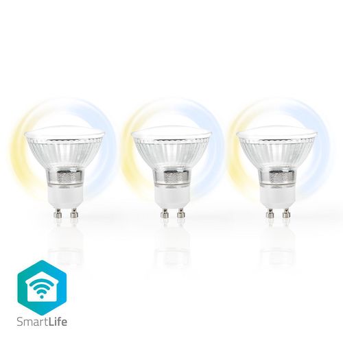 SmartLife LED Spot | Wi-Fi | GU10 | 400 lm | 5 W | Cool White / Warm White | 2700 - 6500 K | Energy class: F | Android™ / IOS | PAR16 | 3 pcs WIFILW30CRGU10 5412810313228