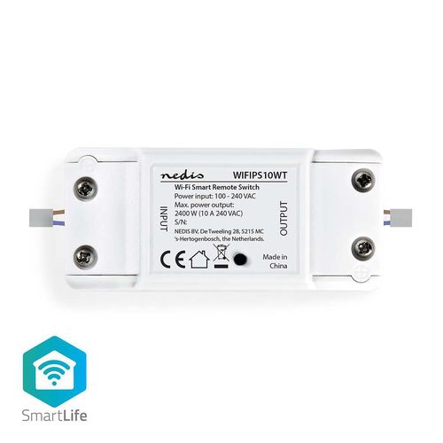 SmartLife Power Switch | Wi-Fi | 2400 W | Terminal Block | App available for: Android™ / IOS WIFIPS10WT 5412810303113