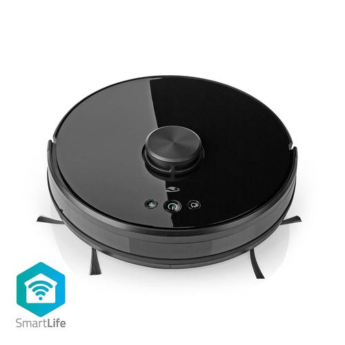 SmartLife Robot Vacuum Cleaner | Laser Navigation | Wi-Fi | Capacity collection reservoir: 0.6 l | Automatic charging | Maximum operating time: 2 hrs | Black | Android™ / IOS WIFIVCL001CBK 5412810335763