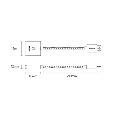 Converter HDMI - VGA (only video, without audio), black BASEUS WKQX010001 6932172606145