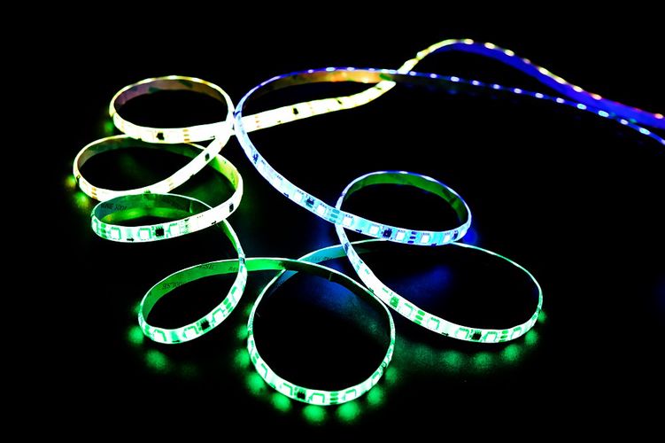 LED digital strip set with power supply and controller 60LED/m, 14.4W/m, 12Vdc, RGB IC DIGITAL, IP65, TUYA WI-FI WS2811-60RGB-SET 4772081004142