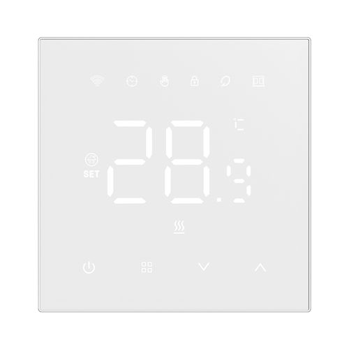 Smart thermostat for water heating floor valves control, 3A, Wi-Fi, white, TUYA / Smart Life WT410-WH-3A-W