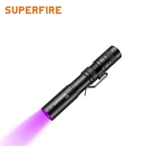 Flashlight X18-U, UV 395nm, 2W, IP44, 1x AAA SUPERFIRE-X18-U 6975515775894