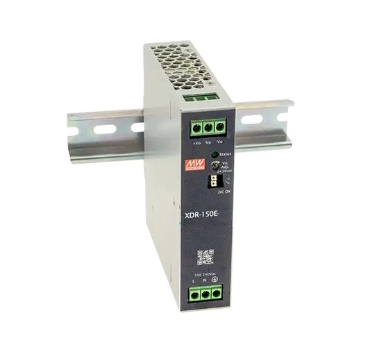 150W single output DIN rail power supply 48V 3.25A, MEAN WELL XDR-150E-48