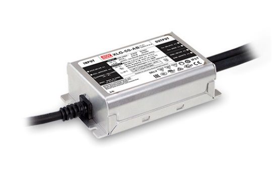 50W Constant Power Mode LED 530-2100mA 22-54V, adjusted, IP67, MEAN WELL XLG-50-A