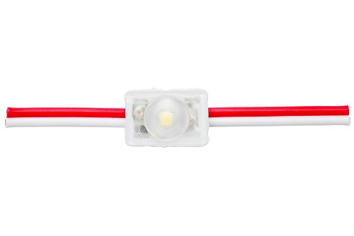 LED module, 12Vdc, 0.24W, SAMSUNG SMD, 24lm, 160°, 9000K, 10cm wire, IP68, INTERONE Z1S-V05-024CW-L10