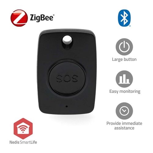 Smart Panic Button | Zigbee 3.0 | Battery type: CR2450 | Black ZBPB10BK 5412810443420