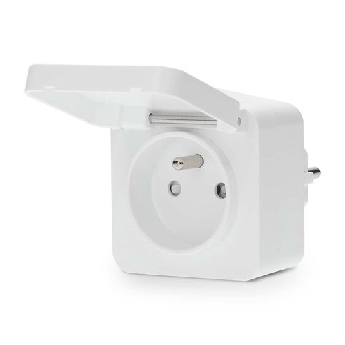 SmartLife Smart Plug | Zigbee 3.0 | IP44 | Power meter | 3680 W | Type E (CEE 7/6) | 0 - 55 °C | Android™ / IOS | White | 1 pcs ZBPO130EWT 5412810448319