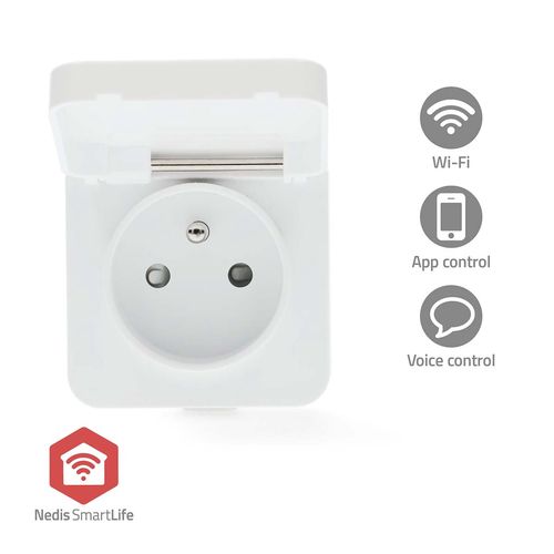 SmartLife Smart Plug | Zigbee 3.0 | IP44 | Power meter | 3680 W | Type E (CEE 7/6) | 0 - 55 °C | Android™ / IOS | White | 1 pcs ZBPO130EWT 5412810448319