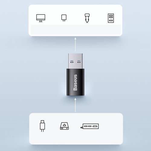 Adapter USB3.1 A tp USB C with OTG BASEUS ZJJQ000101 6932172605797