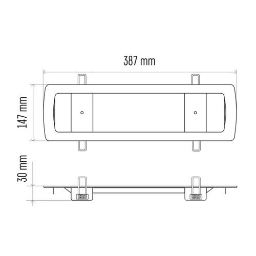 Recessed kit for emergency bulkhead ZN1110, EMOS ZN1111 8592920090817