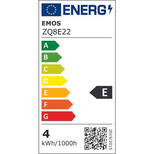 LED bulb GU10 230V MR16 4W 450lm, warm white, 3000K, EMOS ZQ8E22 8592920128367