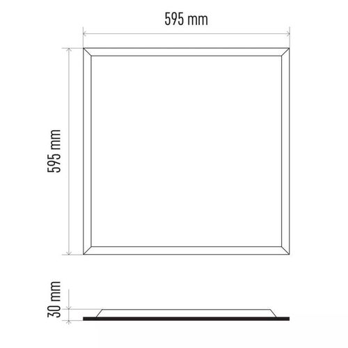 LED panel 60x60cm, 34W, 4000K, 4200lm, LEXXO, EMOS ZR1612 8592920085530