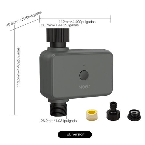 Smart irrigation valve, ZigBee TUYA MQTT ZWV-YC-EU-GY-MS 6974246472003