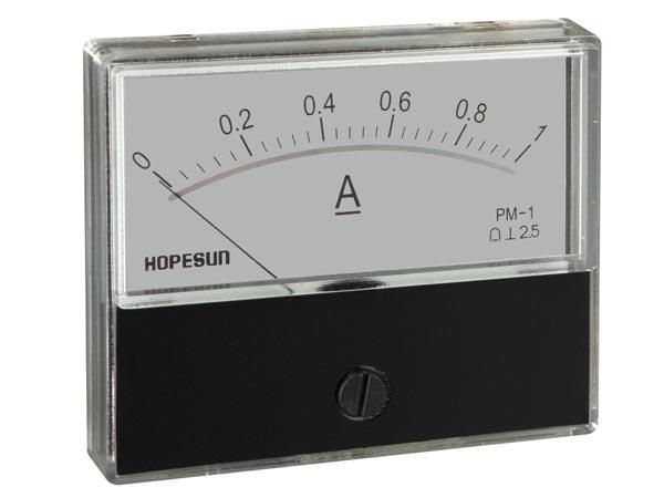 ANALOGUE CURRENT PANEL METER 1A DC / 70 x 60mm AIM701000 5410329309176; 5410329309176