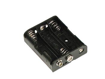 BATTERY HOLDER FOR 3 x AA-CELL (WITH SNAP TERMINALS) BH331B 5410329300197; 5410329300203; 5410329502386