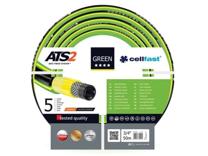 Cellfast, garden hose, green ats2Ö, 3/4", 50 m CF15-121 5901828852497; 5901828852497