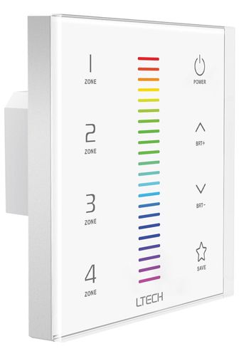 MULTI-ZONE SYSTEM - RGB LED TOUCH PANEL DIMMER - DMX / RF - 4 ZONES CHLSC39TX 5410329719807