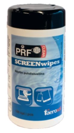 Anti-static and decinfecting wipes for screen cleaning  100 pcs. Taerosol PRF SCRWIPES