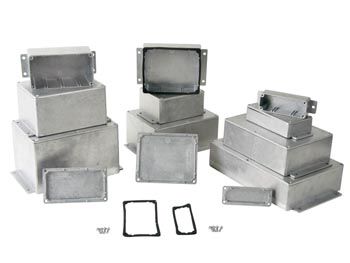 SEALED DIE-CAST ALUMINIUM CASE WITH FLANGE - 222 x 146 x 55 mm GBS11MF 5410329378059
