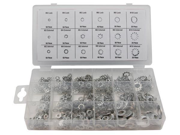 LOCK WASHER ASSORTMENT - 720 pcs HAS03 5410329552343