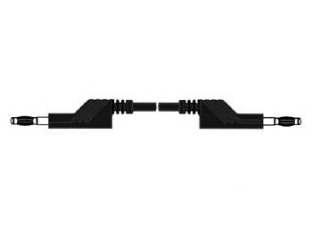 MEASURING LEAD 4mm 50cm / BLACK (MLN-SIL / 1) HM040050 4002044185619; 4002044185626