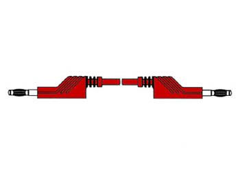 MEASURING LEAD 4mm 50cm / RED (MLN-SIL / 1) HM041050 4002044185633; 4002044185640