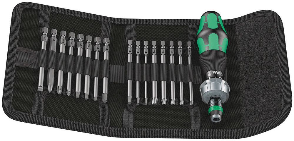 Kraftform Kompakt 60 RA, Imperial, 1 x 1/4"x142.0; 1 x PH 1x89; 1 x PH 2x89; 1 x PH 3x89; 1 x TX 10x89; 1 x TX 15x89; 1 x TX 20x89; 1 x TX 25x89; 1 x TX 30x89; 1 x 1.0x5.5x89; 1 x 3/32"x89; 1 x 1/8"x89; 1 x 5/32"x89; 1 x 3/16"x89; 1 x # 1x89; 1 x # 2x89;  05051041001