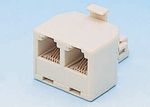 Modular-T-adapter 3x RJ12m/f/f 1:1 unshi-142-69-858 142-69-858