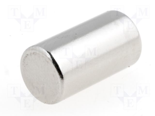 Magnet: permanent; neodymium; NdFeB; Ø8x15mm; 1150mT MEDER MMS815
