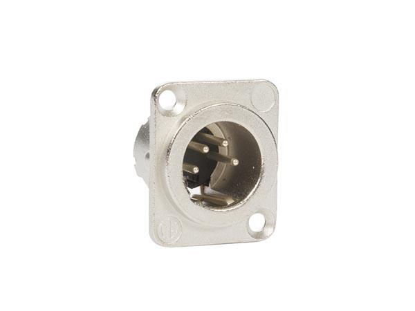 NEUTRIK - XLR, 4-PIN male, silver plated, D- size metal body NC4MD-LX 5410329681050