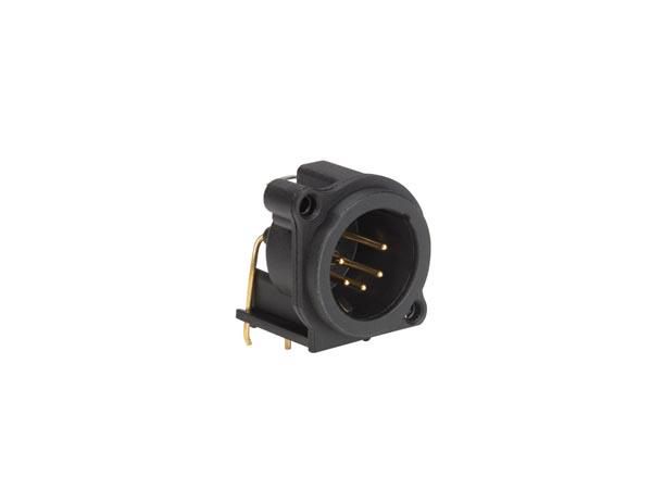 NEUTRIK - XLR RECEPTACLE MOUNTING CONNECTOR, 5-PIN MALE, VERTICAL PCB MOUNT NC5MAV 5410329601447; 5410329601447