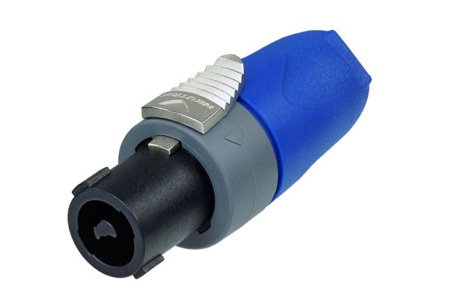 2 pole cable connector, chuck type strain relief, intermates with 4-pole chassis connector and makes contact with +1/-1 NTR-NL2FX 7613187007606