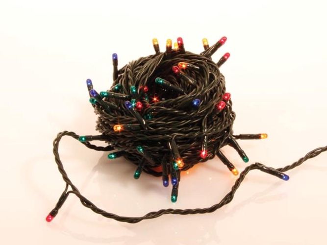 Novalight LED - 12 m - 80 multicolor lamps - green wire NV-LED-12-24V-MC 5425009337752