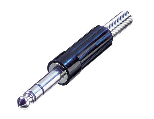 Plug 6.3mm stereocable mount angled, plastic NYS204 NEUTRIK - REAN NTR-NYS204 7613187010293
