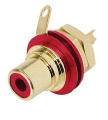 Jack RCA red, schielded, panel mount NEUTRIK-REAN NTR-NYS367-2