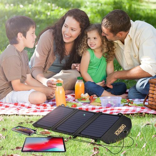 Choetech foldable solar charger 19W solar photovoltaic, 2xUSB 2.4A, 54x26cm SC001 6971824970470