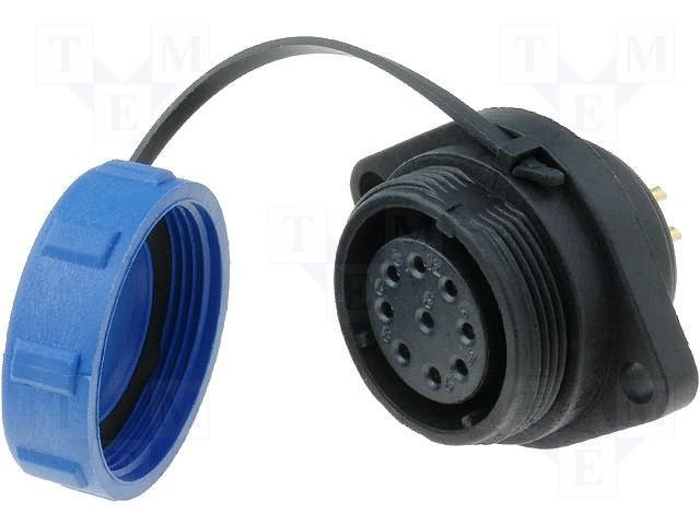 Connector: circular; socket; female; PIN: 9; IP68; SP21; 5A; 500V WEIPU SP2113/S9