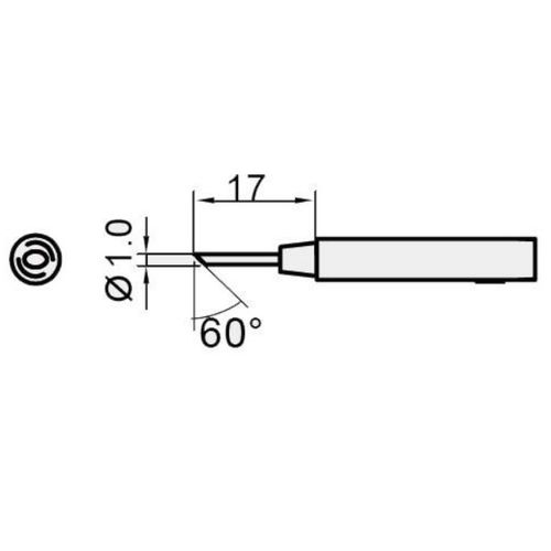 Replacement Tip For 1C type (I.D.:4.0mm, O.D.:6.3mm) 5SI-216N-1C