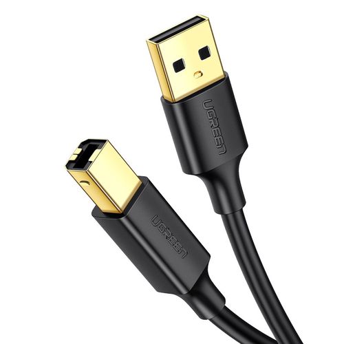 Cable USB AM - BM 1.5m black US135 UGREEN UGREEN/10350